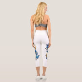 Symbol Infinity of Blue Morpho Butterflies Capri Leggings (Rückseite)