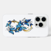 Symbol Infinity of Blue Morpho Butterflies Case-Mate iPhone Hülle (Rückseite (Horizontal))