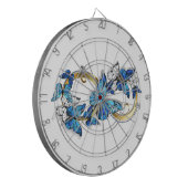 Symbol Infinity of Blue Morpho Butterflies Dartscheibe (Vorderseite Links)