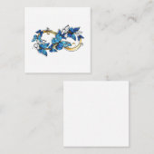 Symbol Infinity of Blue Morpho Butterflies Empfehlungskarte (Vorne/Hinten)