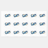 Symbol Infinity of Blue Morpho Butterflies Etiketten (Blatt)