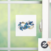 Symbol Infinity of Blue Morpho Butterflies Fensteraufkleber (Zuhause)