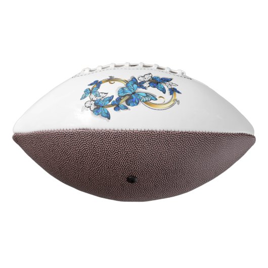 Symbol Infinity of Blue Morpho Butterflies Football (Gedreht 270)