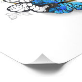 Symbol Infinity of Blue Morpho Butterflies Fotodruck (Ecke)
