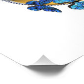 Symbol Infinity of Blue Morpho Butterflies Fotodruck (Ecke)