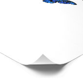 Symbol Infinity of Blue Morpho Butterflies Fotodruck (Ecke)