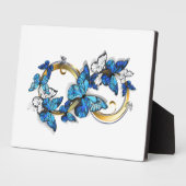 Symbol Infinity of Blue Morpho Butterflies Fotoplatte (Seite)