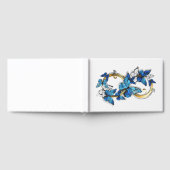 Symbol Infinity of Blue Morpho Butterflies Gästebuch (Voll)