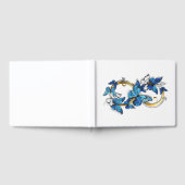 Symbol Infinity of Blue Morpho Butterflies Gästebuch (Voll)