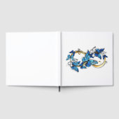 Symbol Infinity of Blue Morpho Butterflies Gästebuch (Voll)