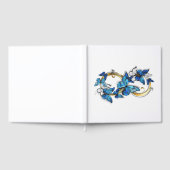 Symbol Infinity of Blue Morpho Butterflies Gästebuch (Voll)