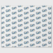 Symbol Infinity of Blue Morpho Butterflies Geschenkpapier (Flach)