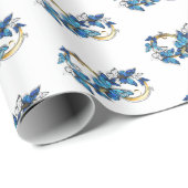 Symbol Infinity of Blue Morpho Butterflies Geschenkpapier (Rolleneckpunkt)