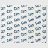 Symbol Infinity of Blue Morpho Butterflies Geschenkpapier (Flach)