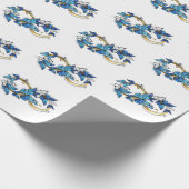 Symbol Infinity of Blue Morpho Butterflies Geschenkpapier (Ecke)