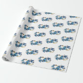 Symbol Infinity of Blue Morpho Butterflies Geschenkpapier (Ungerollt)