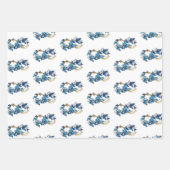 Symbol Infinity of Blue Morpho Butterflies Geschenkpapier Set (Vorderseite)