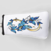 Symbol Infinity of Blue Morpho Butterflies Golf Headcover (Vorderseite)