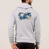 Symbol Infinity of Blue Morpho Butterflies Hoodie (Rückseite)