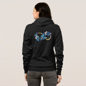 Symbol Infinity of Blue Morpho Butterflies Hoodie (Schwarz voll)