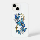 Symbol Infinity of Blue Morpho Butterflies iPhone Hülle (Rückseite)