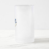 Symbol Infinity of Blue Morpho Butterflies Mattglas Bierglas (Mittel)