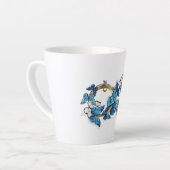 Symbol Infinity of Blue Morpho Butterflies Milchtasse (Linke Ecke)