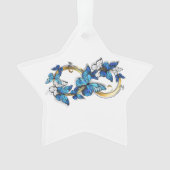 Symbol Infinity of Blue Morpho Butterflies Ornament (Vorderseite)