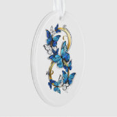 Symbol Infinity of Blue Morpho Butterflies Ornament (Vorderseite)