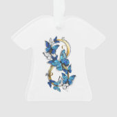 Symbol Infinity of Blue Morpho Butterflies Ornament (Vorderseite)