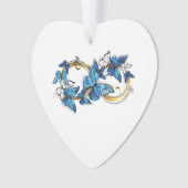 Symbol Infinity of Blue Morpho Butterflies Ornament (Vorderseite)