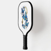 Symbol Infinity of Blue Morpho Butterflies Pickleball Schläger (Links)