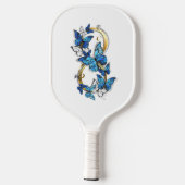 Symbol Infinity of Blue Morpho Butterflies Pickleball Schläger (Rückseite)