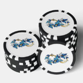 Symbol Infinity of Blue Morpho Butterflies Pokerchips (Stapel)
