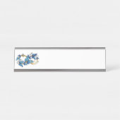 Symbol Infinity of Blue Morpho Butterflies Schreibtischnamensplakette (Vorderseite )