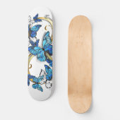 Symbol Infinity of Blue Morpho Butterflies Skateboard (Vorderseite)