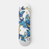 Symbol Infinity of Blue Morpho Butterflies Skateboard (Vorderseite)