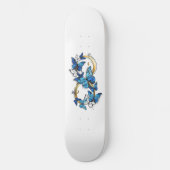 Symbol Infinity of Blue Morpho Butterflies Skateboard (Vorderseite)