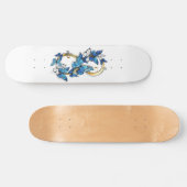 Symbol Infinity of Blue Morpho Butterflies Skateboard (Horizontal)