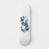 Symbol Infinity of Blue Morpho Butterflies Skateboard (Vorderseite)