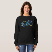 Symbol Infinity of Blue Morpho Butterflies Sweatshirt (Vorne ganz)
