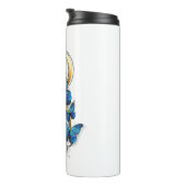 Symbol Infinity of Blue Morpho Butterflies Thermosbecher (Nach rechts gedreht)