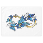 Symbol Infinity of Blue Morpho Butterflies Tischdecke (Vorderseite (Horizontal))