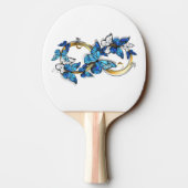 Symbol Infinity of Blue Morpho Butterflies Tischtennis Schläger (Rückseite)