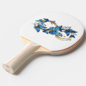 Symbol Infinity of Blue Morpho Butterflies Tischtennis Schläger (Vorderseite)