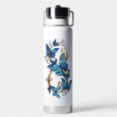 Symbol Infinity of Blue Morpho Butterflies Trinkflasche (Hinten)