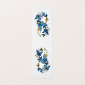 Symbol Infinity of Blue Morpho Butterflies Visitenkarten (Außenseite Aufgefaltet)