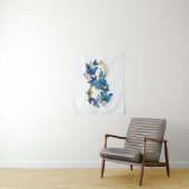 Symbol Infinity of Blue Morpho Butterflies Wandteppich (Beispiel)