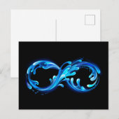 Symbol Infinity of Cold Clear Water Postkarte (Vorne/Hinten)