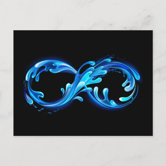 Symbol Infinity of Cold Clear Water Postkarte (Vorderseite)